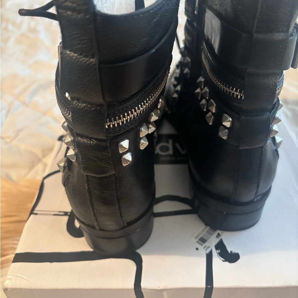 Dolce Vita Stirling Black Studded Boots - Picture 5 of 6